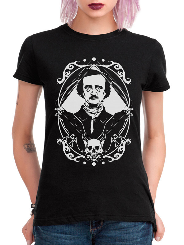 

Футболка женская Dream Shirts Эдгар Аллан По черная 3XL, "Эдгар Аллан По"
