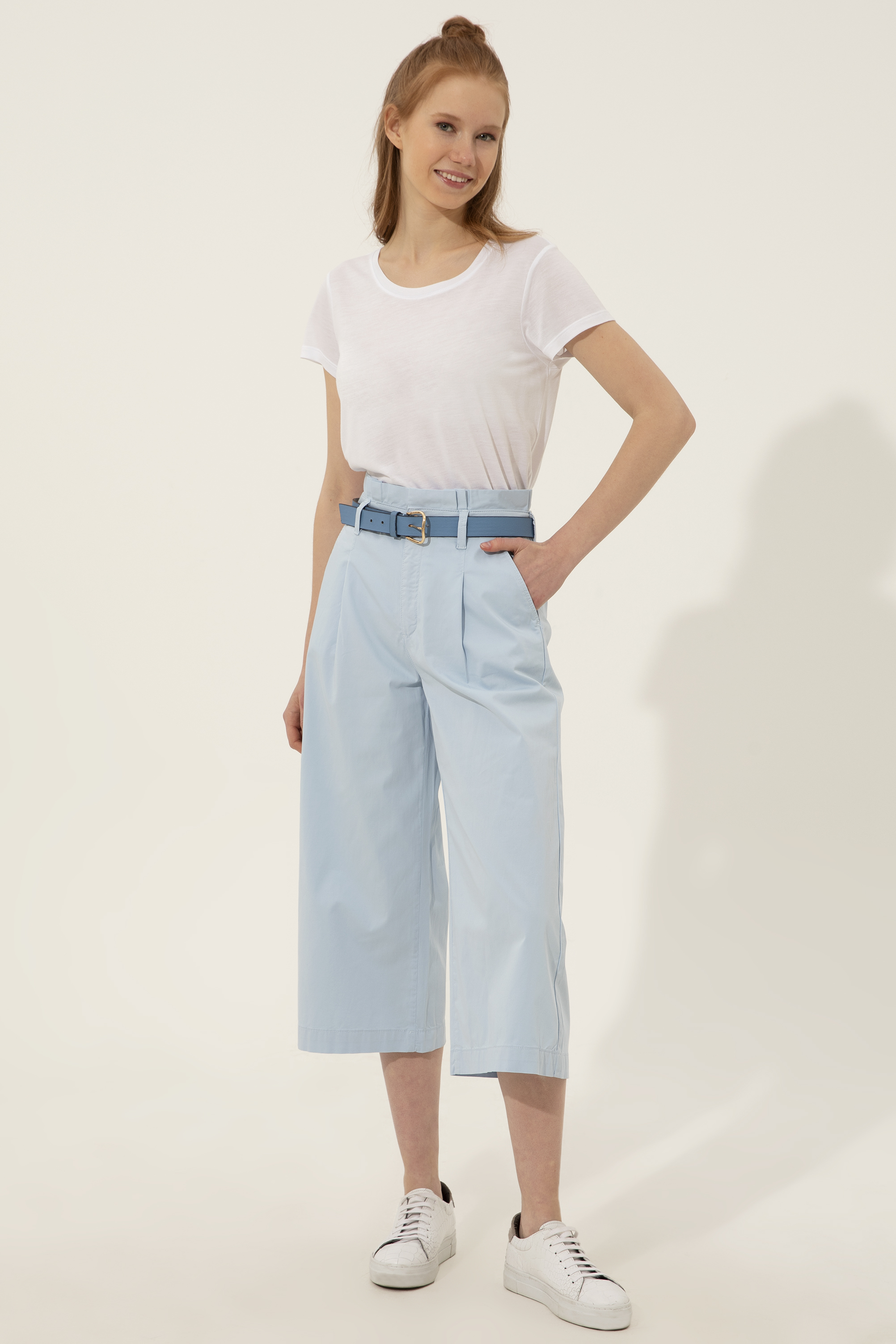 

Брюки женские U.S. POLO Assn. G082SZ0780HANA голубые 40, Голубой, G082SZ0780HANA