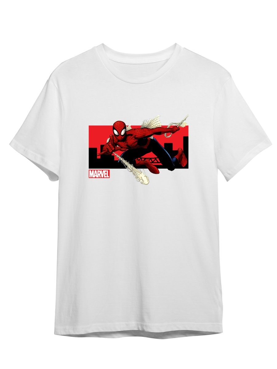 

Футболка унисекс СувенирShop Spider-man/Человек-паук/Marvel 14 белая 2XL (52-54), Белый, "Spider-man/Человек-паук/Marvel" 14