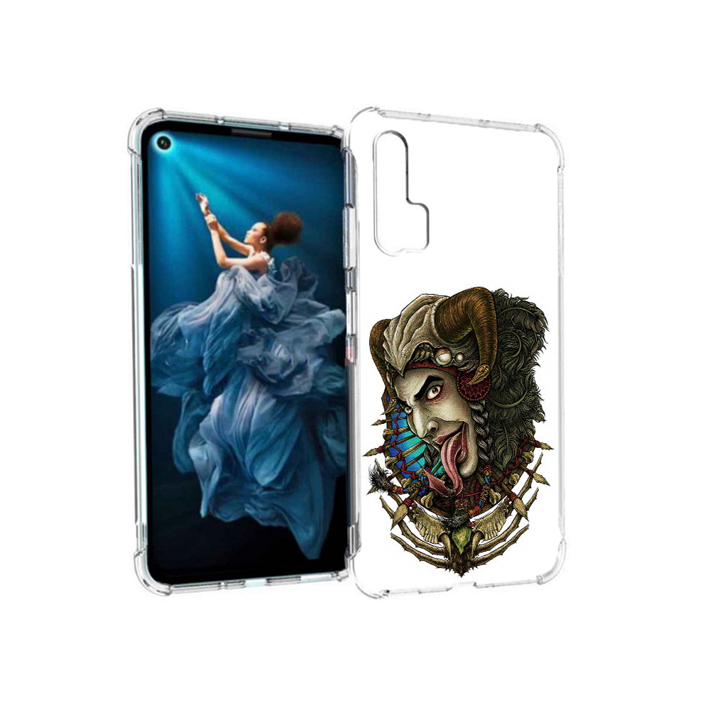 

Чехол MyPads Tocco для Honor 20 Pro длинный язык (PT129185.18.330), Прозрачный, Tocco