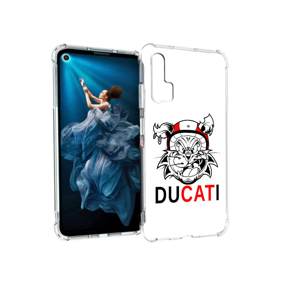 

Чехол MyPads Tocco для Honor 20 Pro дукати (PT129185.18.339), Прозрачный, Tocco