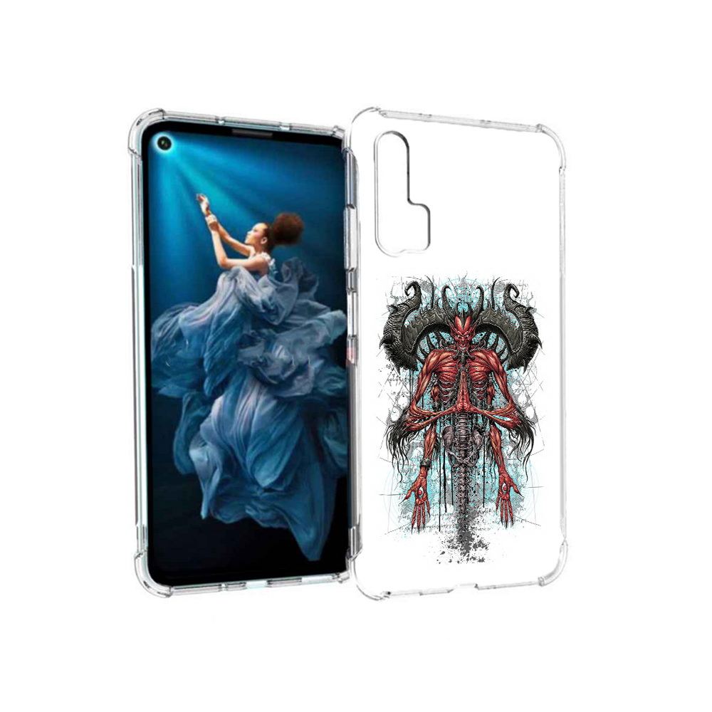 

Чехол MyPads Tocco для Honor 20 Pro дьявол (PT129185.18.340), Прозрачный, Tocco