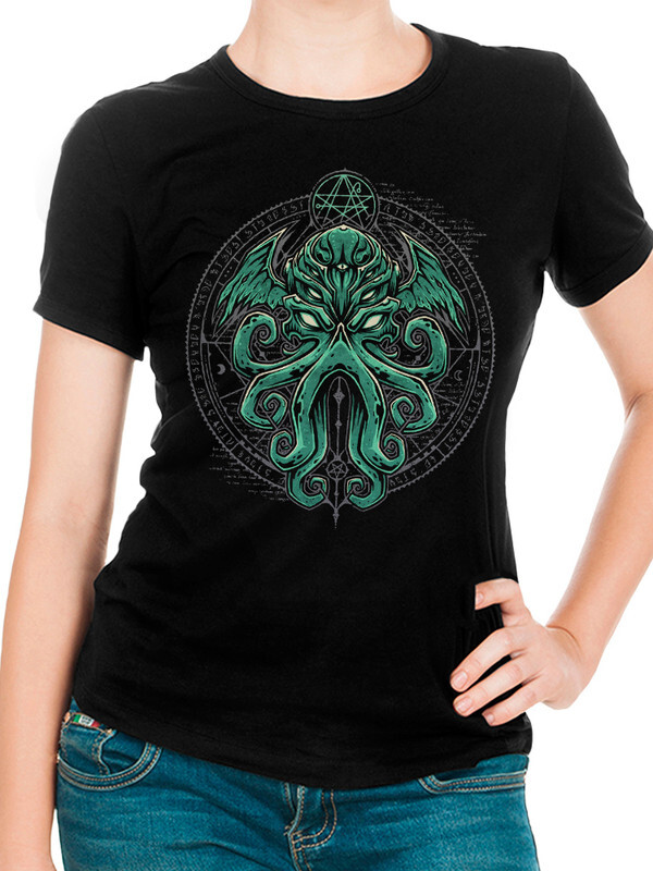 

Футболка женская Dream Shirts Ктулху черная L, Черный, Ктулху