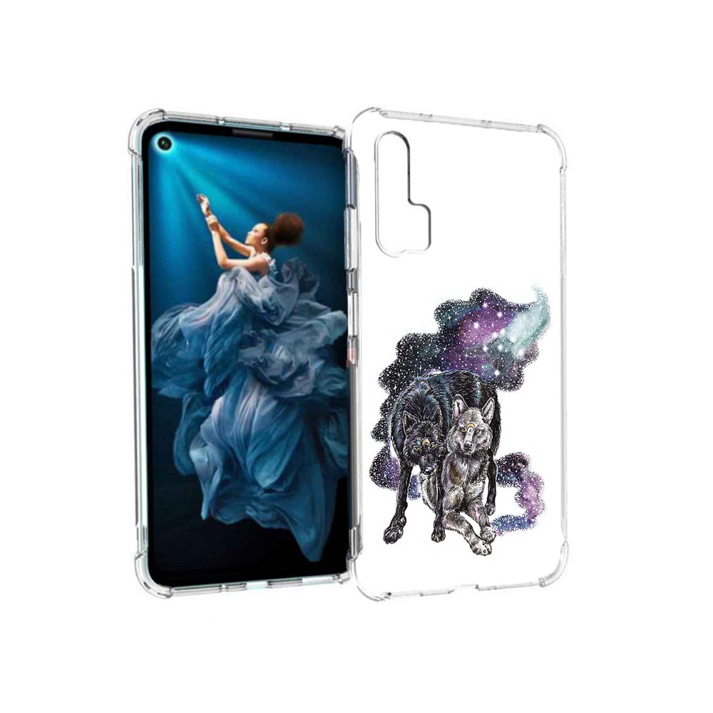 

Чехол MyPads Tocco для Honor 20 Pro звездные волки (PT129185.18.352), Прозрачный, Tocco