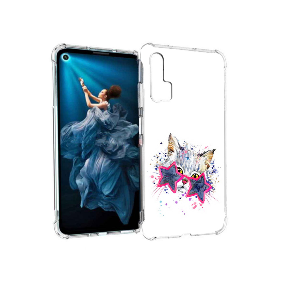 

Чехол MyPads Tocco для Honor 20 Pro звездные очки (PT129185.18.353), Прозрачный, Tocco