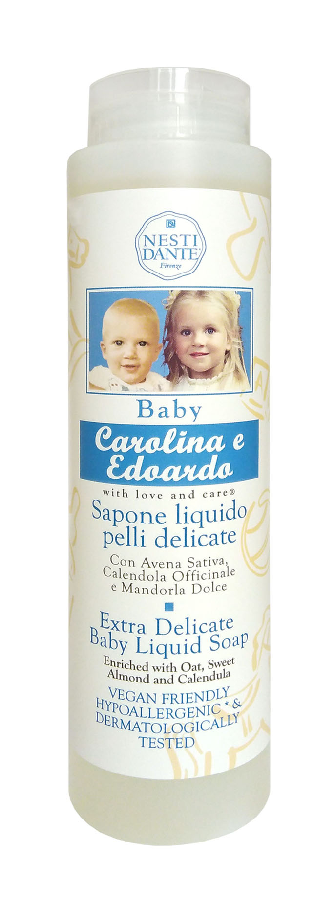 фото Мыло детское nesti dante carolina&edoardo extra delicate baby liquid soap 300 мл