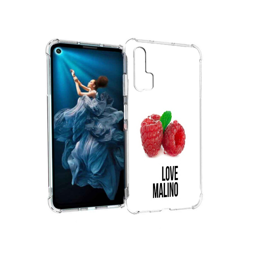 

Чехол MyPads Tocco для Honor 20 Pro Бренд лове малино (PT129185.18.36), Прозрачный, Tocco