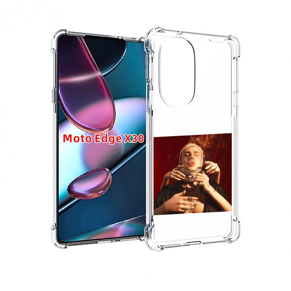 

Чехол MyPads Slime face для Motorola Moto Edge X30, Прозрачный, Tocco