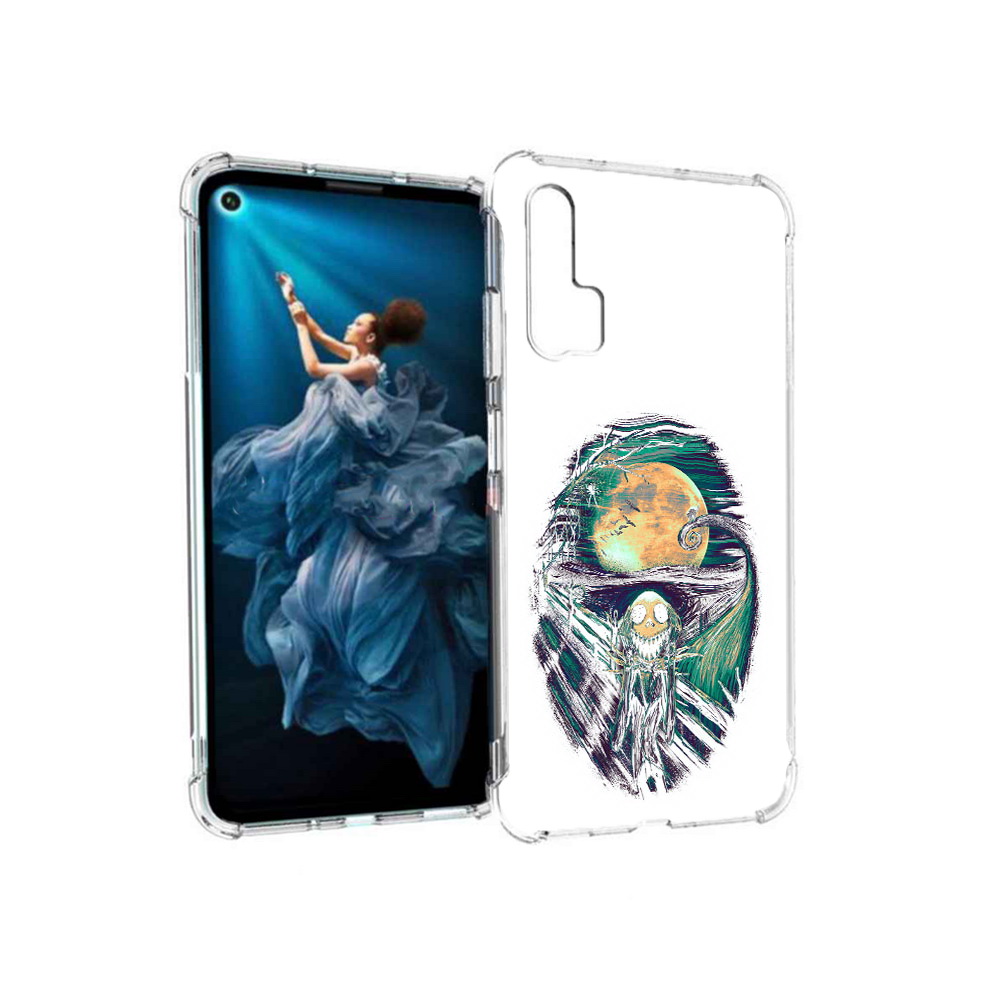 

Чехол MyPads Tocco для Honor 20 Pro зубастое существо абстракция (PT129185.18.370), Прозрачный, Tocco