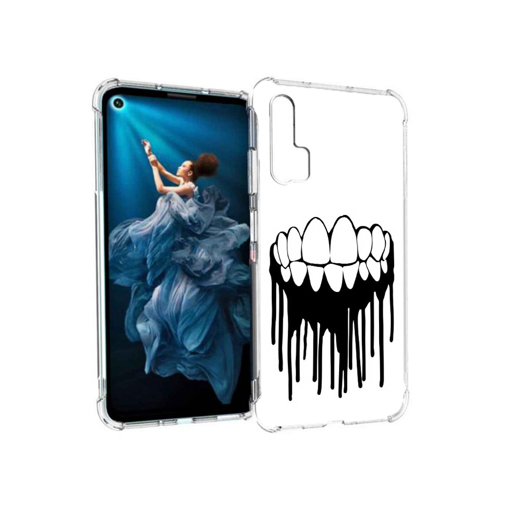 

Чехол MyPads Tocco для Honor 20 Pro зубы (PT129185.18.372), Прозрачный, Tocco