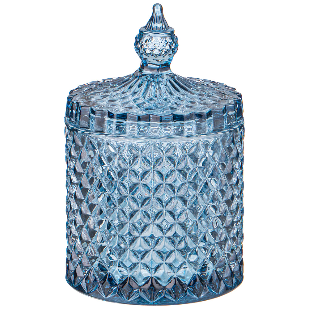 

Набор из 6 штук Емкость для хранения Lefard Diamant blue 8.5х8.5х13.5 см, Голубой