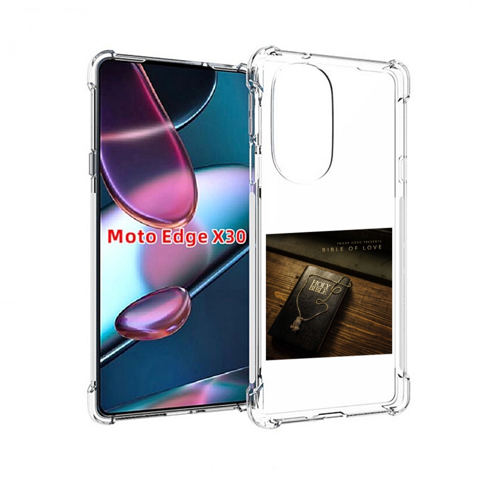 

Чехол MyPads Snoop Dogg BIBLE OF LOVE для Motorola Moto Edge X30, Прозрачный, Tocco