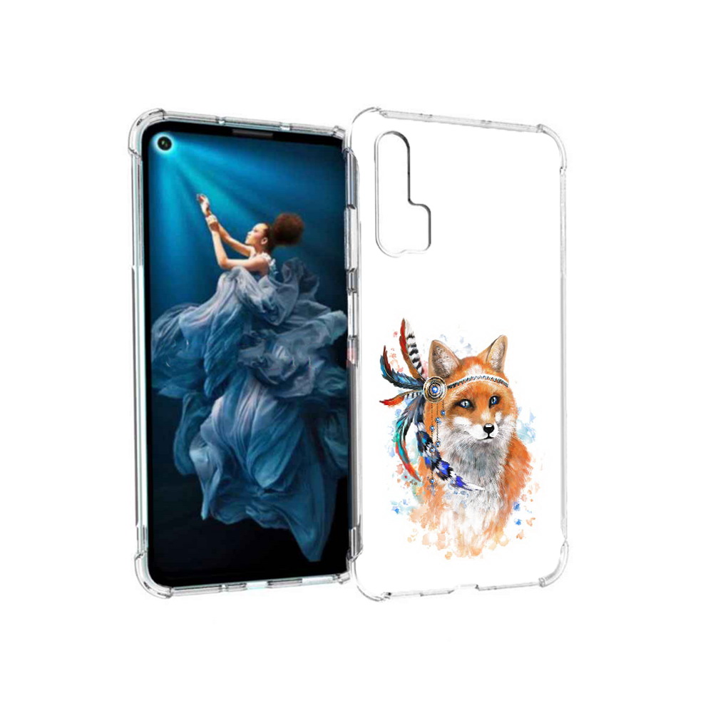 

Чехол MyPads Tocco для Honor 20 Pro инду лиса (PT129185.18.377), Прозрачный, Tocco