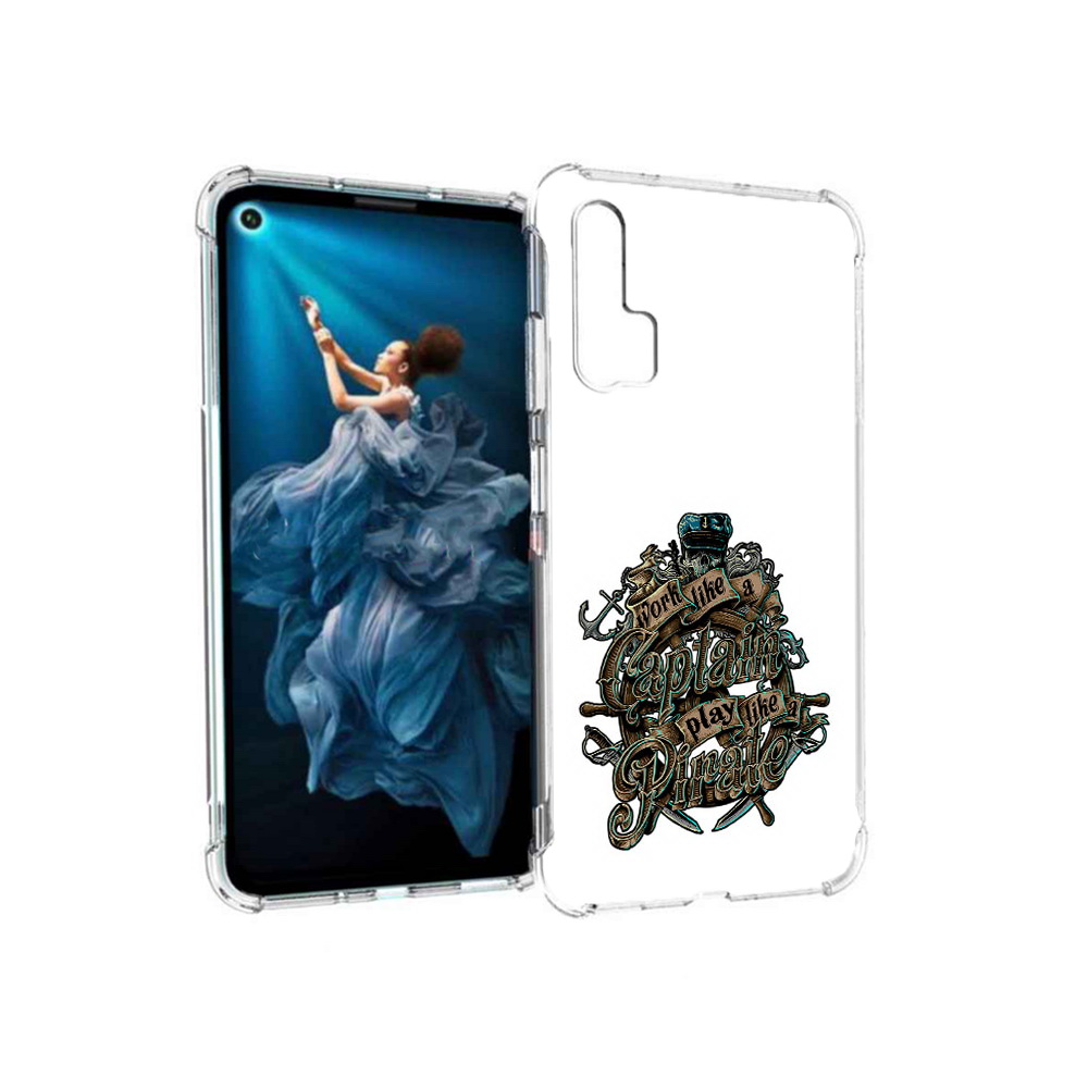 

Чехол MyPads Tocco для Honor 20 Pro капитан пиратов (PT129185.18.385), Прозрачный, Tocco