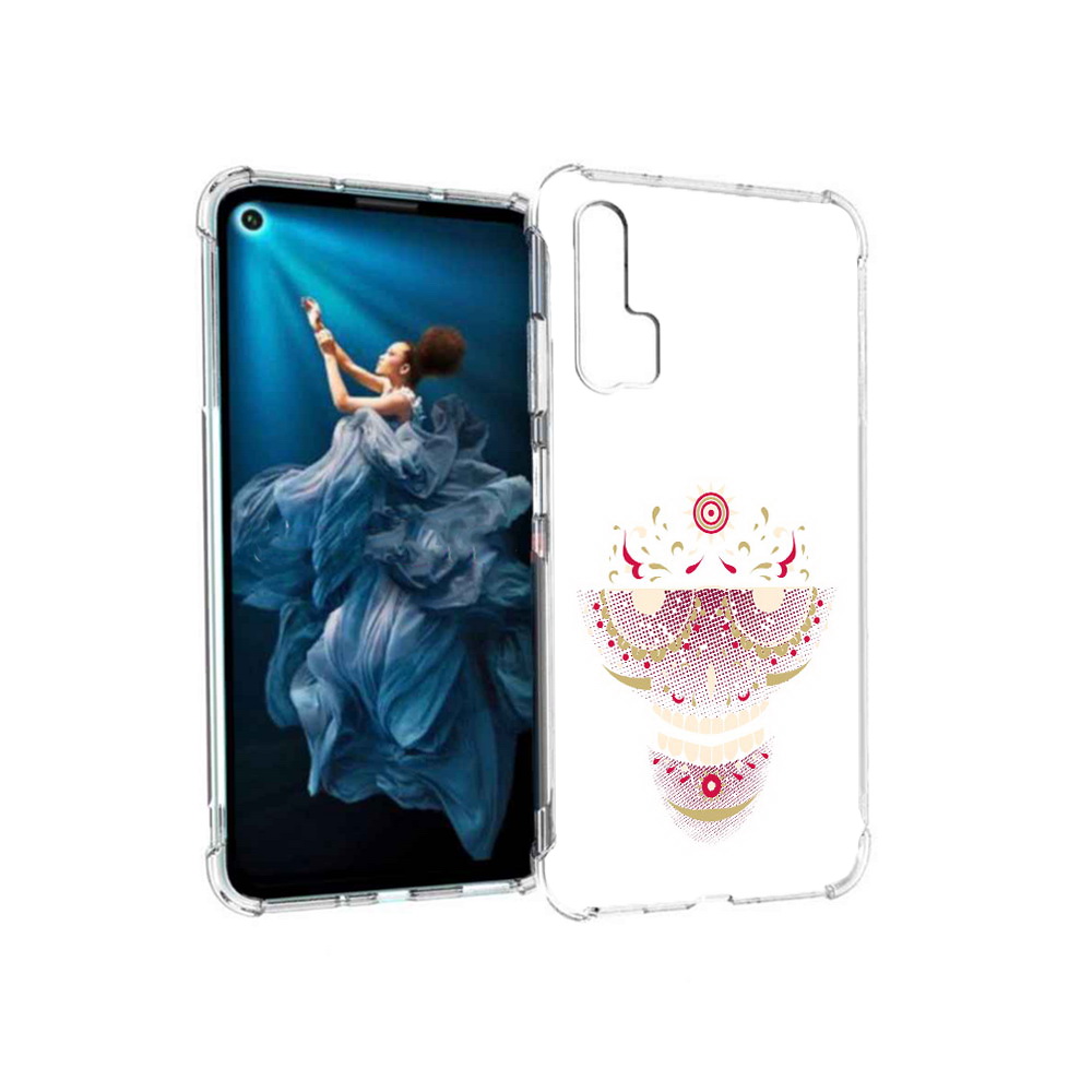 

Чехол MyPads Tocco для Honor 20 Pro карнавальный скелет абстракция (PT129185.18.386), Прозрачный, Tocco
