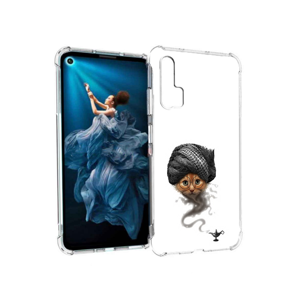 

Чехол MyPads Tocco для Honor 20 Pro кот джин (PT129185.18.398), Прозрачный, Tocco