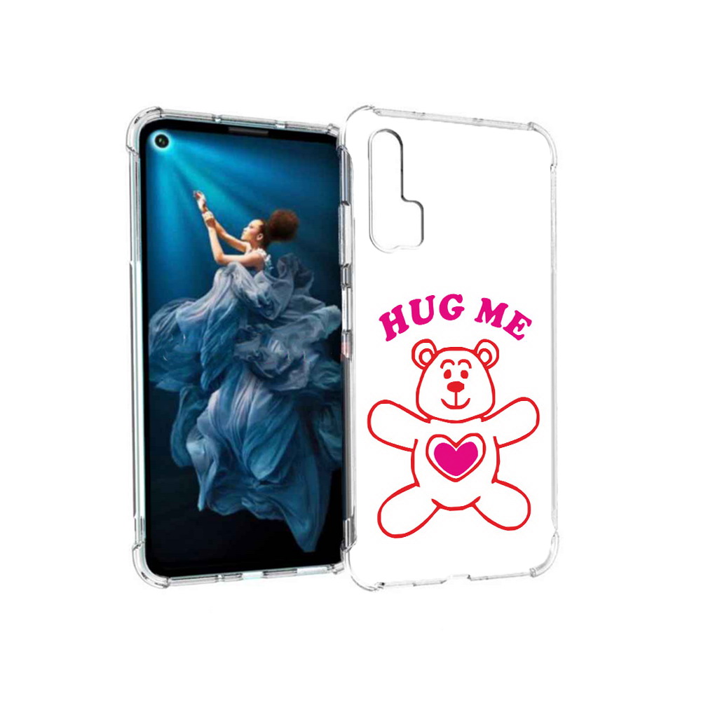 

Чехол MyPads Tocco для Honor 20 Pro 14 февраля обними меня (PT129185.18.4), Прозрачный, Tocco