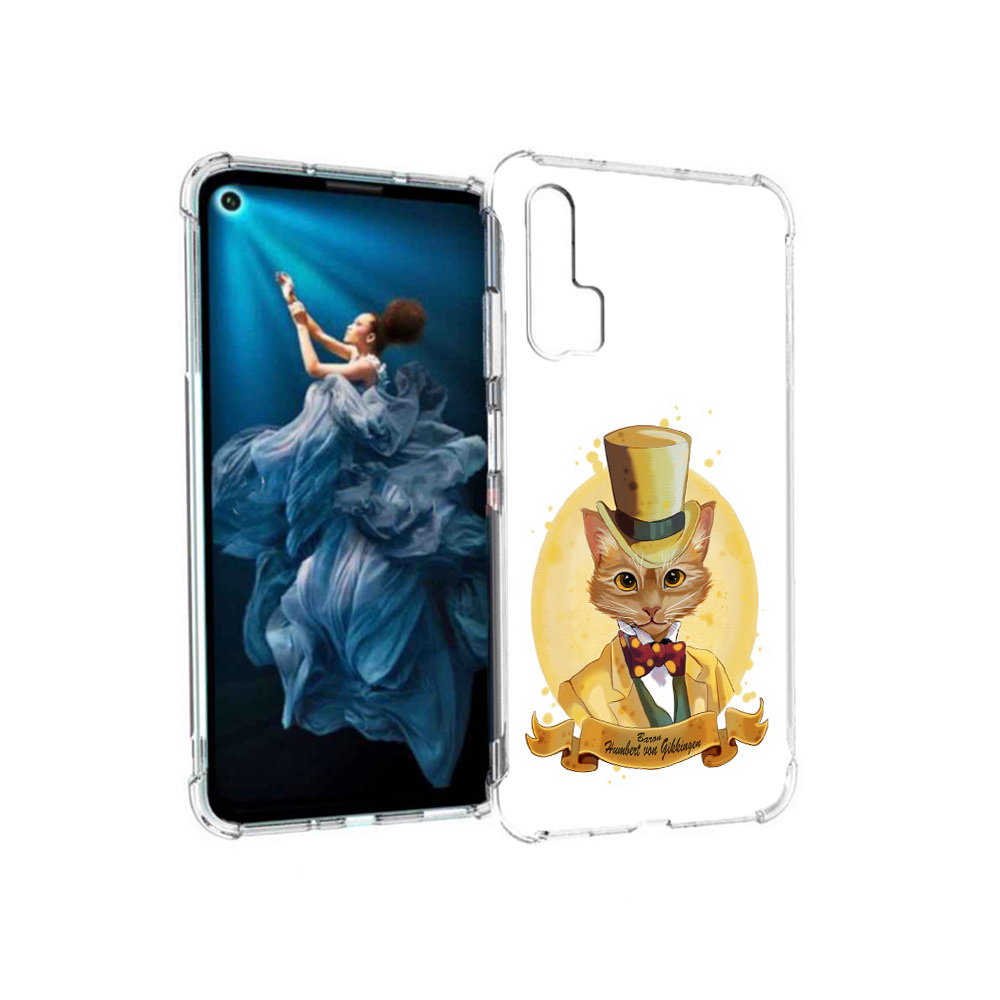 

Чехол MyPads Tocco для Honor 20 Pro кот юрист (PT129185.18.401), Прозрачный, Tocco
