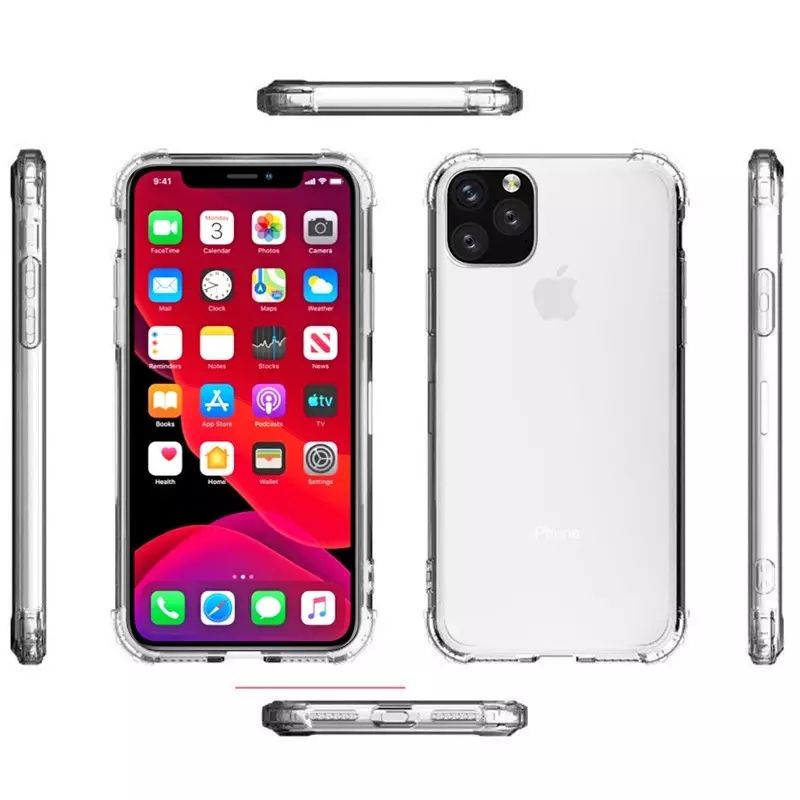 

Чехол для iPhone 14 Pro (Айфон 14 про) силиконовый прозрачный с усиленными углами, 45466666343