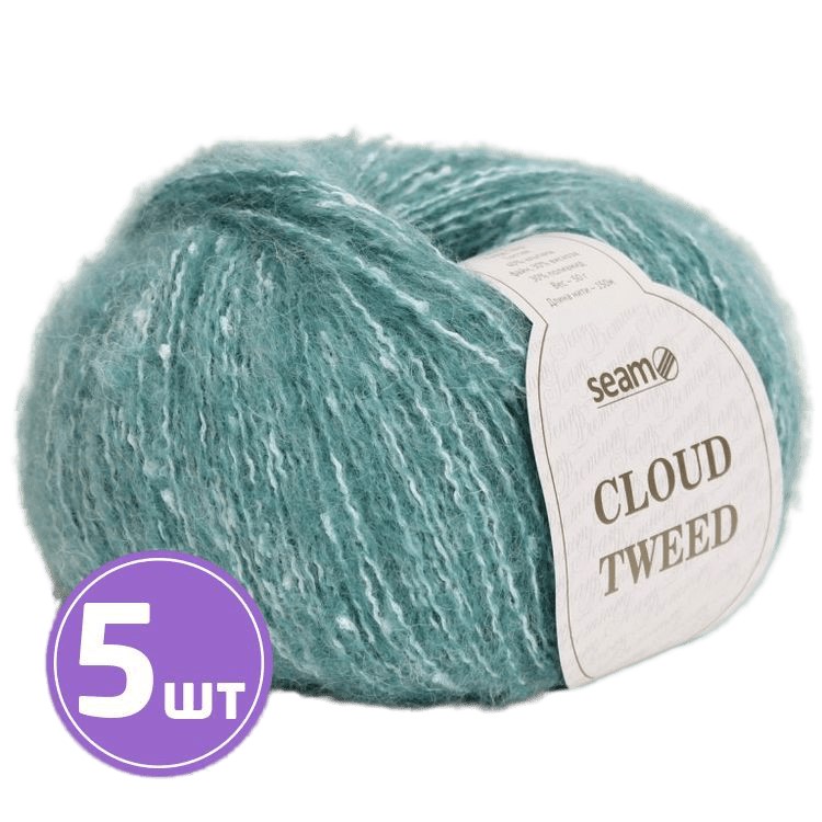 

Пряжа SEAM Cloud Tweed (100120), меланж, 5 шт. по 50 г