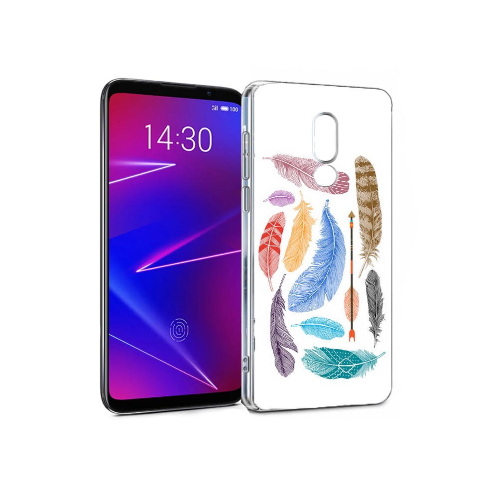 

Чехол MyPads Tocco для Meizu 16 разноцветные перья (PT121074.83.572), Прозрачный, Tocco