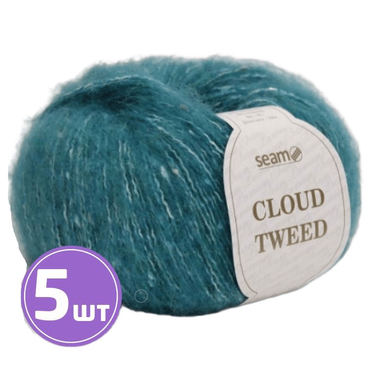 

Пряжа SEAM Cloud Tweed (98127), меланж, 5 шт. по 50 г, Зеленый