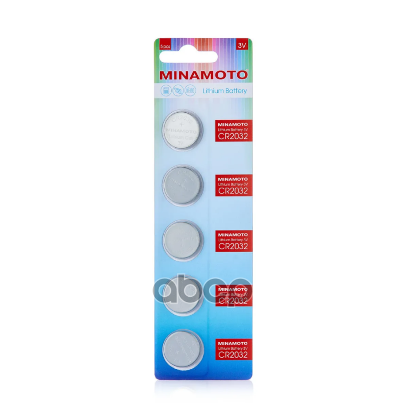 Батарейка Cr-2032 Minamoto 5/Card (Элемент Питания) Auto-GUR арт. CR2032M батарейка облик cr 2032 3v