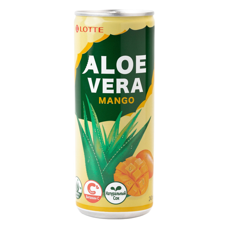 Напиток Lotte Алоэ 24% манго 240 мл