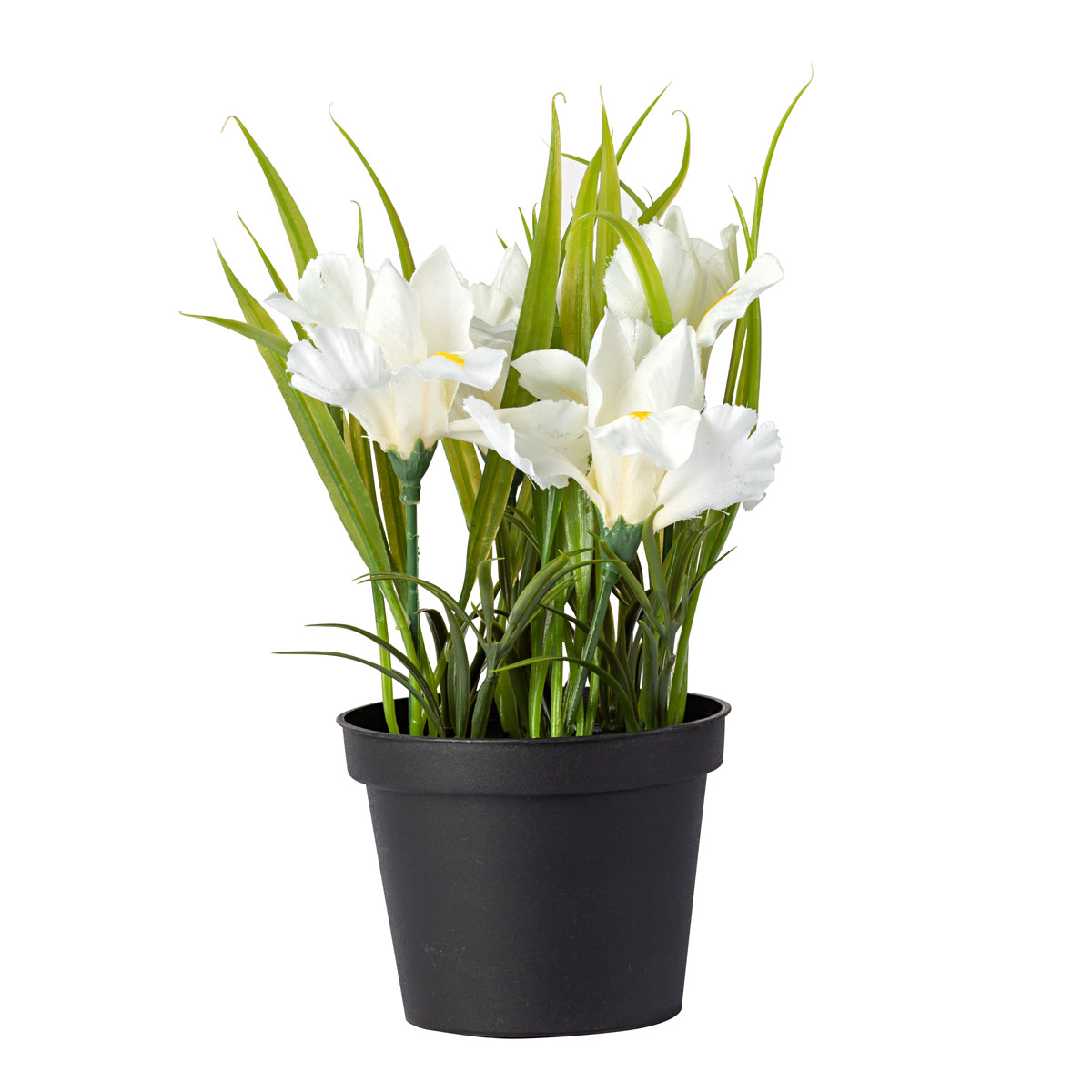 Декоративное искусственное растение Хит-декор Ирис 08850, белый