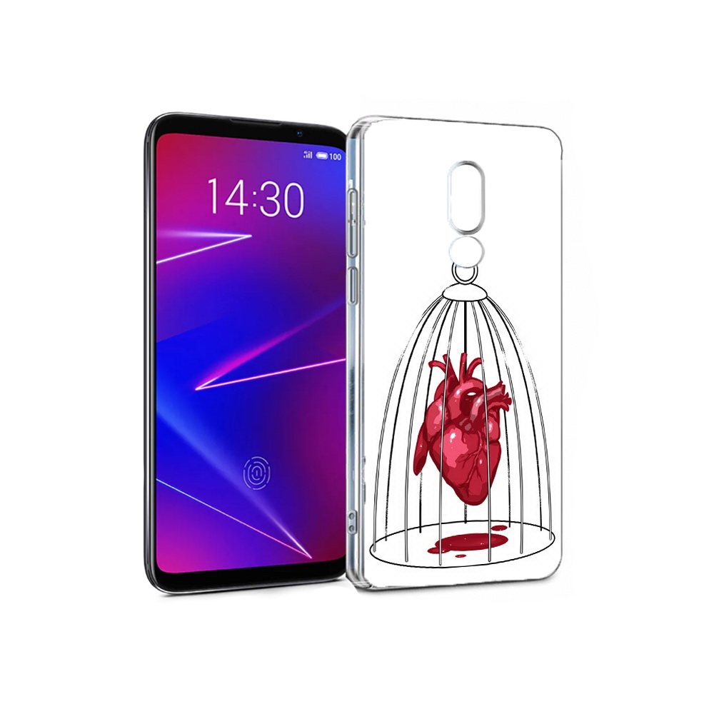 

Чехол MyPads Tocco для Meizu 16 сердце в клетке (PT121074.83.597), Прозрачный, Tocco