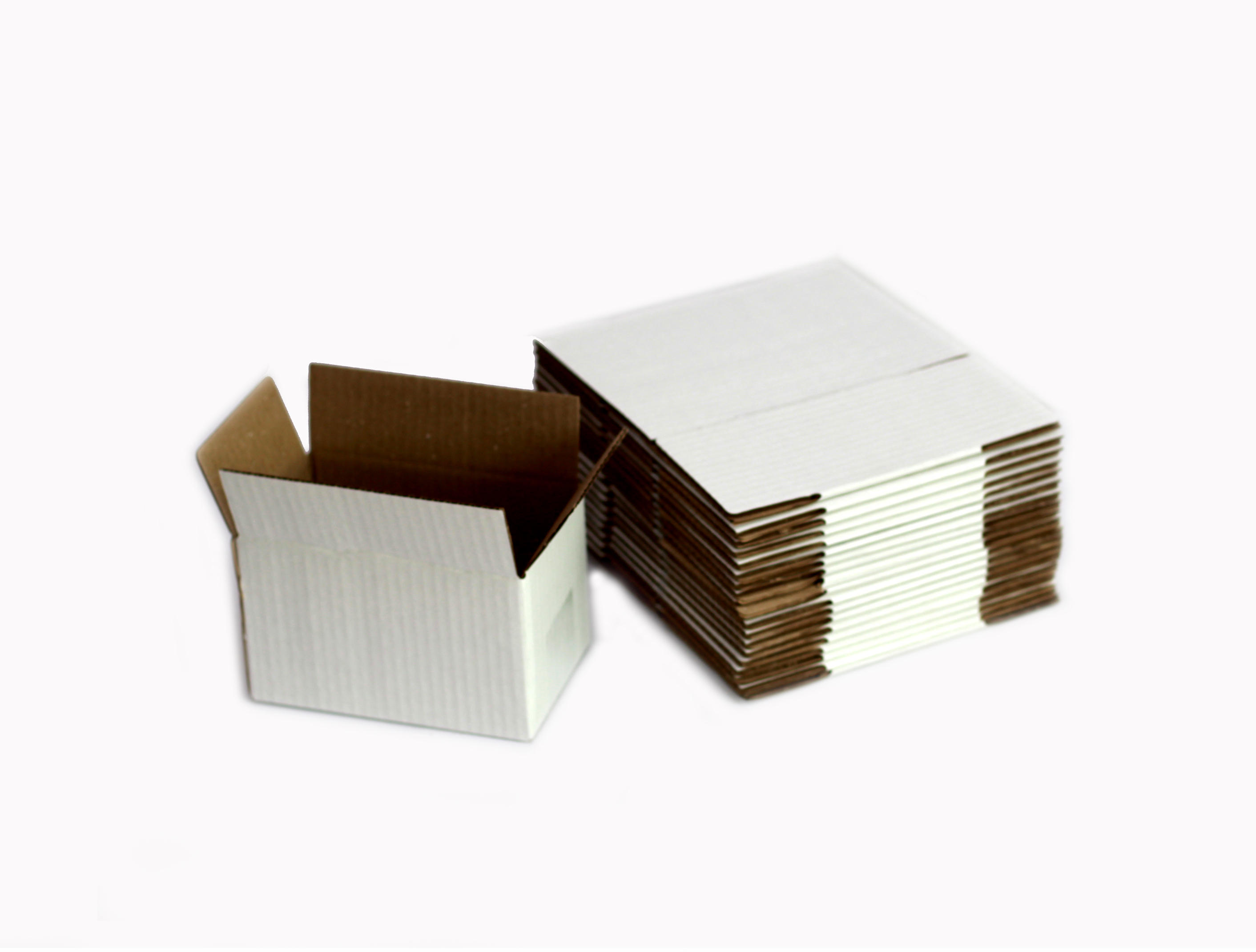Подарочная белая картонная коробка 120х100х100 15 шт Новый-Свет