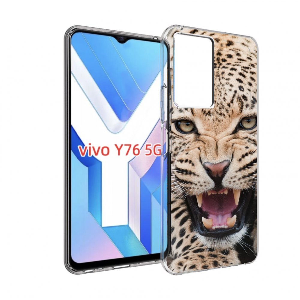 

Чехол MyPads Гепард-красивый мужской для Vivo Y76 5G, Прозрачный, Tocco