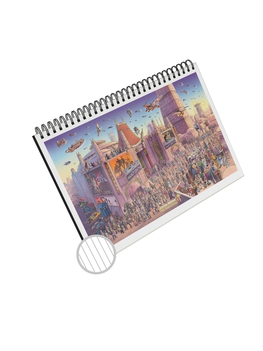 

Блокнот в линейку CувенирShop "Star Wars/Звездные войны" А4 48 листов, NP-FMSW2-A4/3
