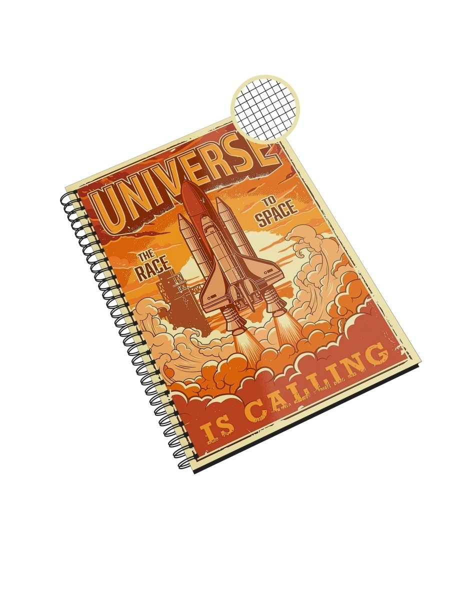 

Блокнот в клетку CувенирShop "The race to space/Космос" А4 48 листов, NP-RAKC1-A4/2