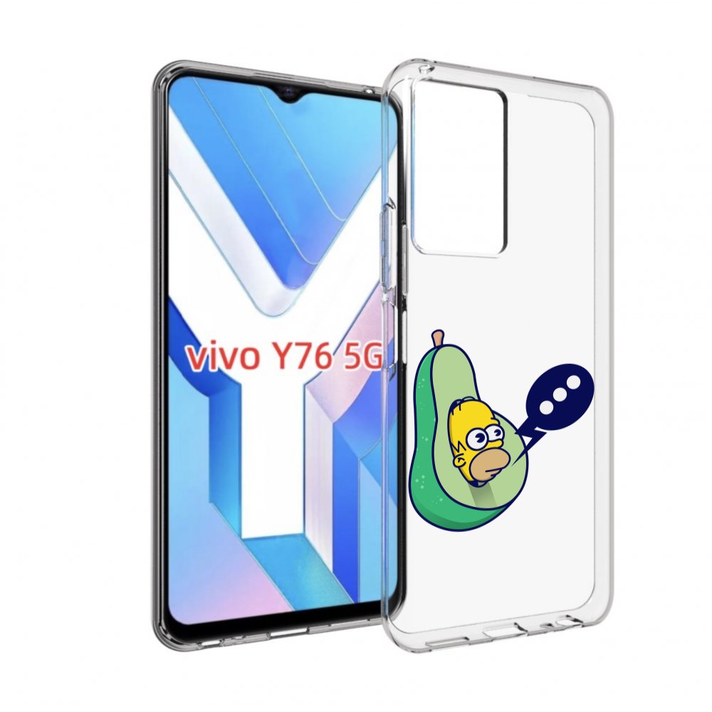 

Чехол MyPads Гомер-авокадо для Vivo Y76 5G, Прозрачный, Tocco