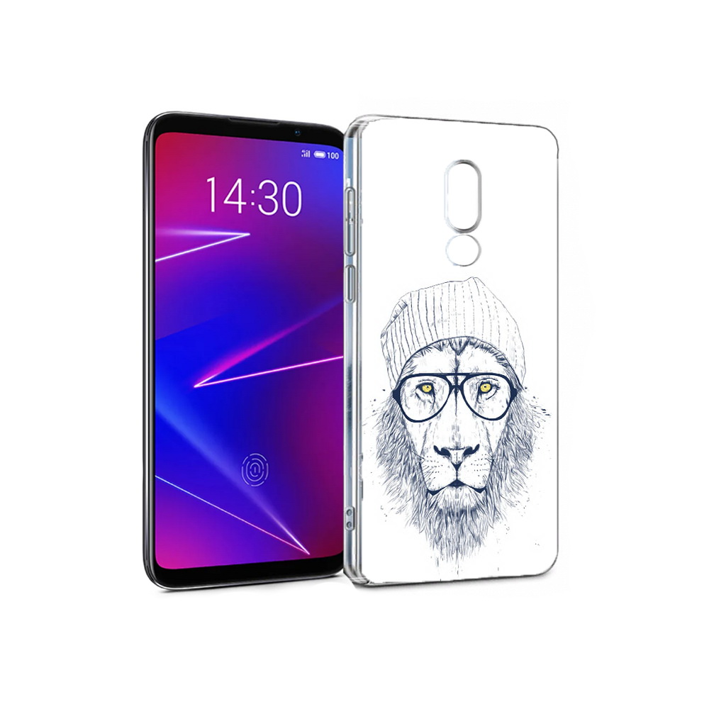 

Чехол MyPads Tocco для Meizu 16 хиппи лев (PT121074.83.663), Прозрачный, Tocco