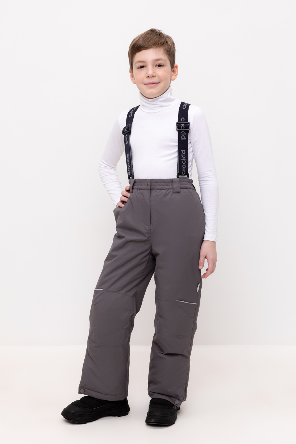 

Брюки детские CROCKID 2BG PNT 002(1)1_a темно-серый, 134, 2BG PNT 002(1).1_a