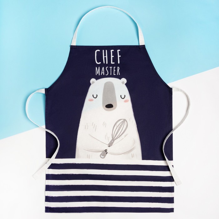 

Фартук детский Этель "Chef master", 46х60 см, 100% хлопок, саржа
