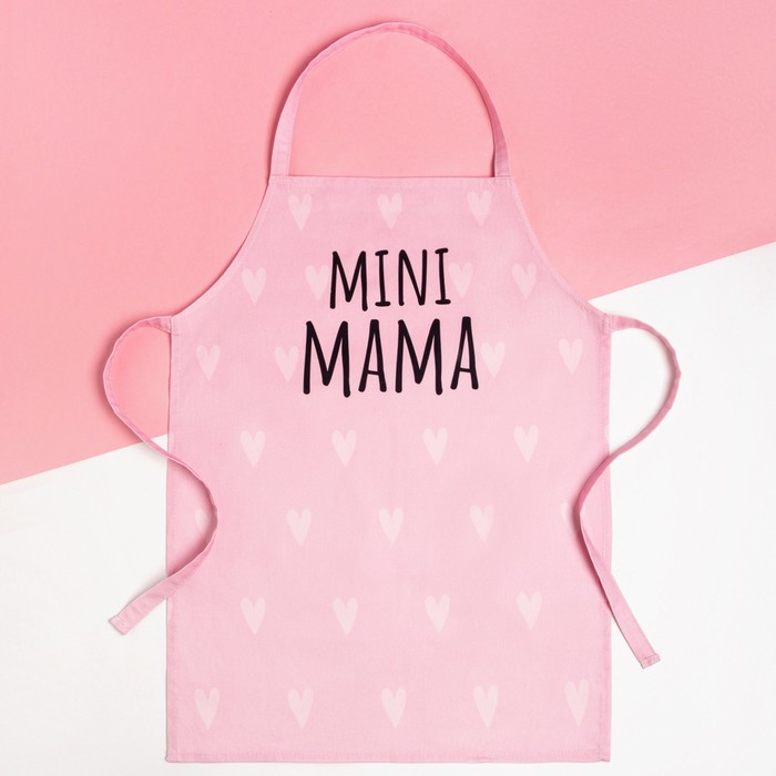 

Фартук детский Этель "Mini mama", 46х60 см, 100% хлопок, саржа