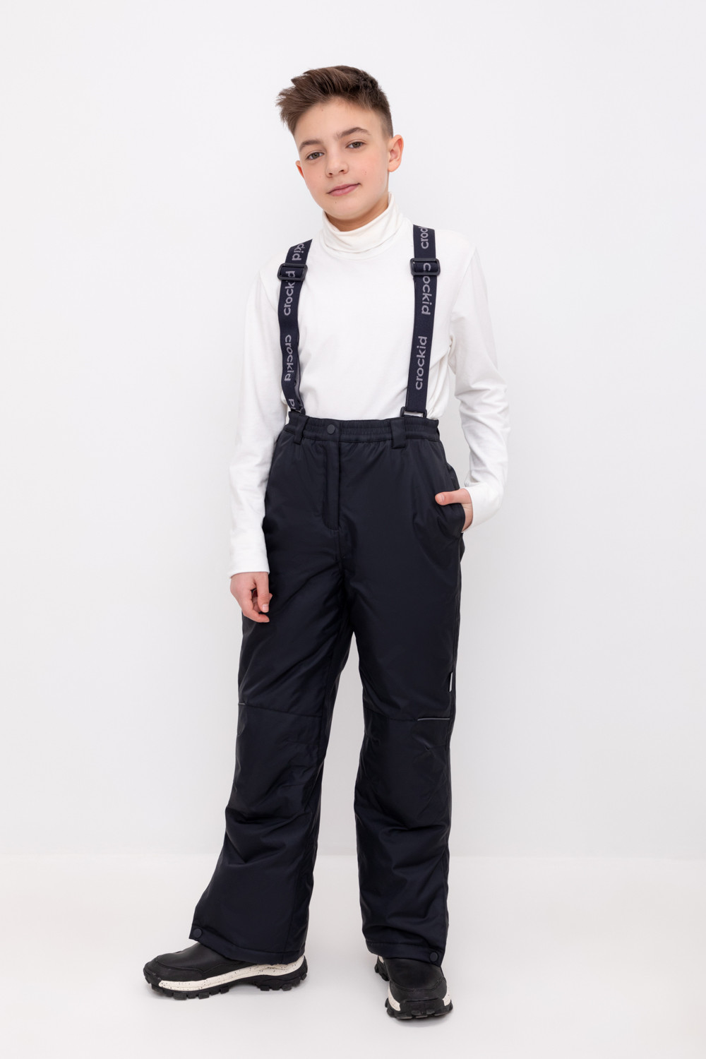 

Брюки детские CROCKID 2BG PNT 002(1)1_b темно-серый, 134, 2BG PNT 002(1).1_b