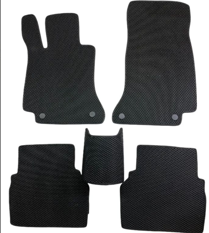 

Коврик EVA в салон Mitsubishi Pajero (Montero) IV 2015-2022, черный, черный кант, EV31030