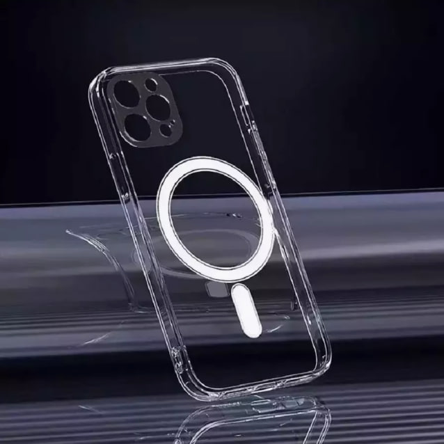 

Силиконовый чехол Magnetic iPhone 15 Pro Max, Прозрачный