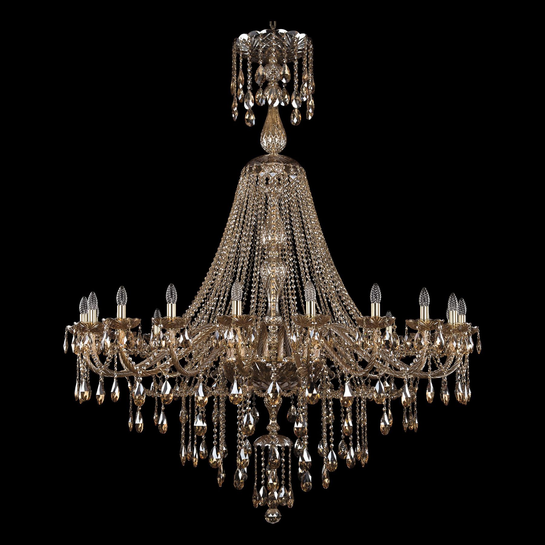 фото Хрустальная люстра 1415/20/530/xl-180 g m721 bohemia ivele crystal