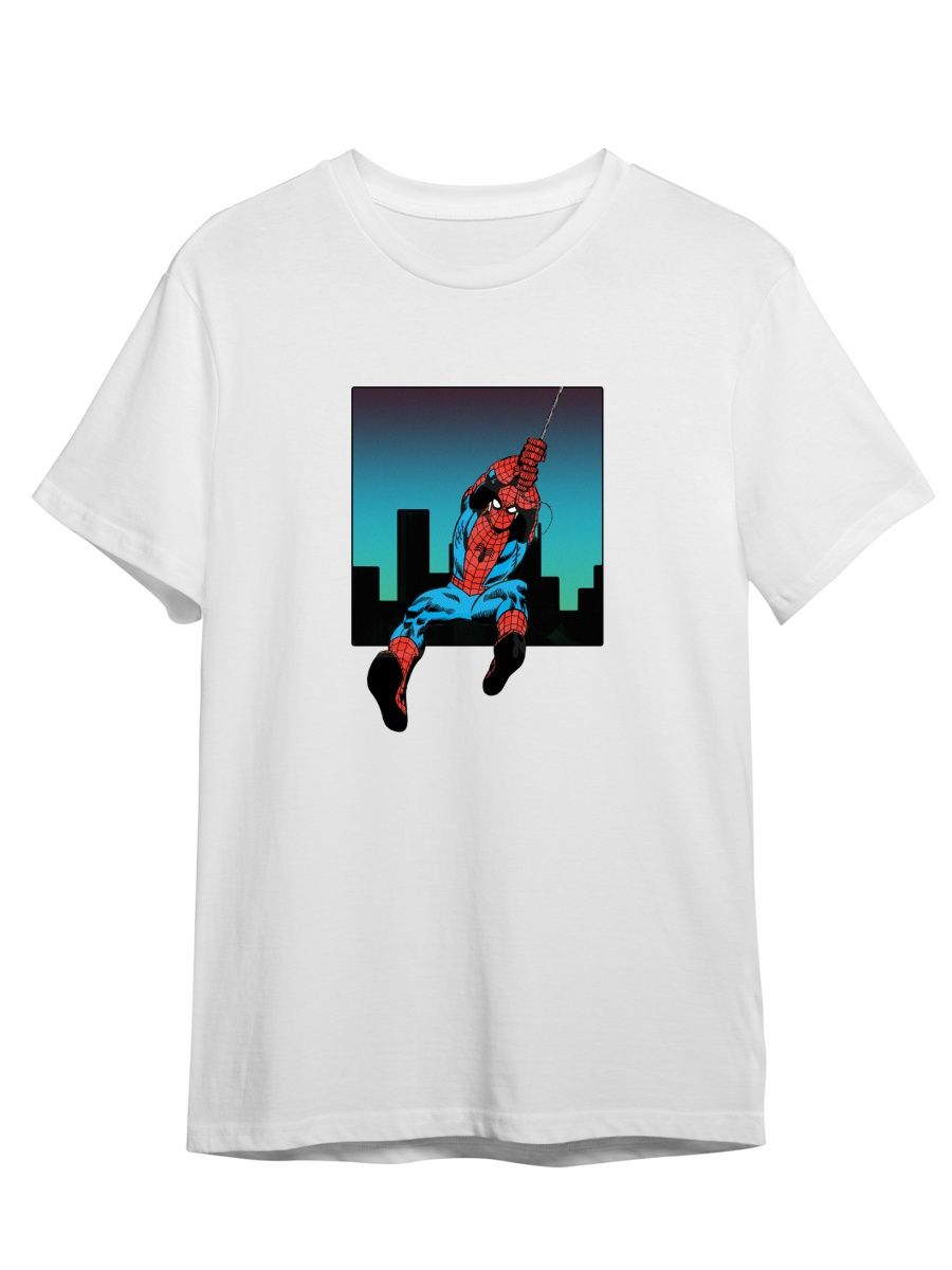 

Футболка унисекс СувенирShop Spider-man/Человек-паук/Marvel 15 белая S (44-46), Белый, "Spider-man/Человек-паук/Marvel" 15