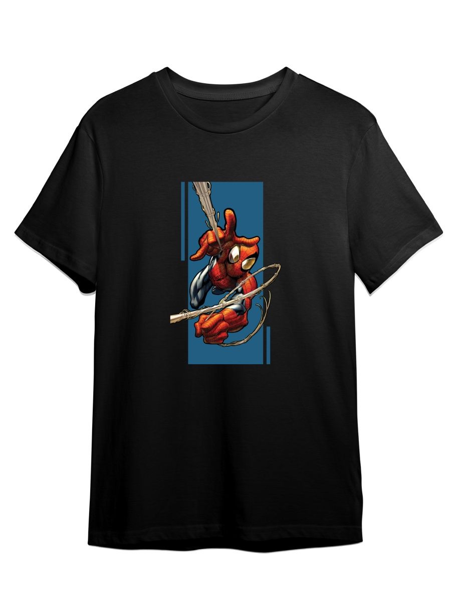 Футболка унисекс СувенирShop Spider-man/Человек-паук/Marvel 16 черная 3XL (56-58)