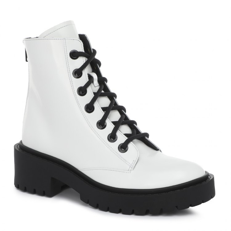 фото Женские ботинки kenzo pike lace-up boot bt340 белый р.35