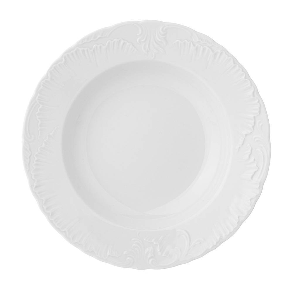 Набор из 2 штук Тарелка суповая Cmielow Рококо 22,5см, фарфор (676-110/2)