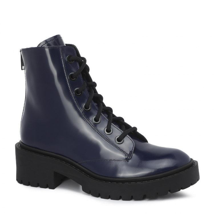 фото Женские ботинки kenzo pike lace-up boot bt340 темно-синий р.35