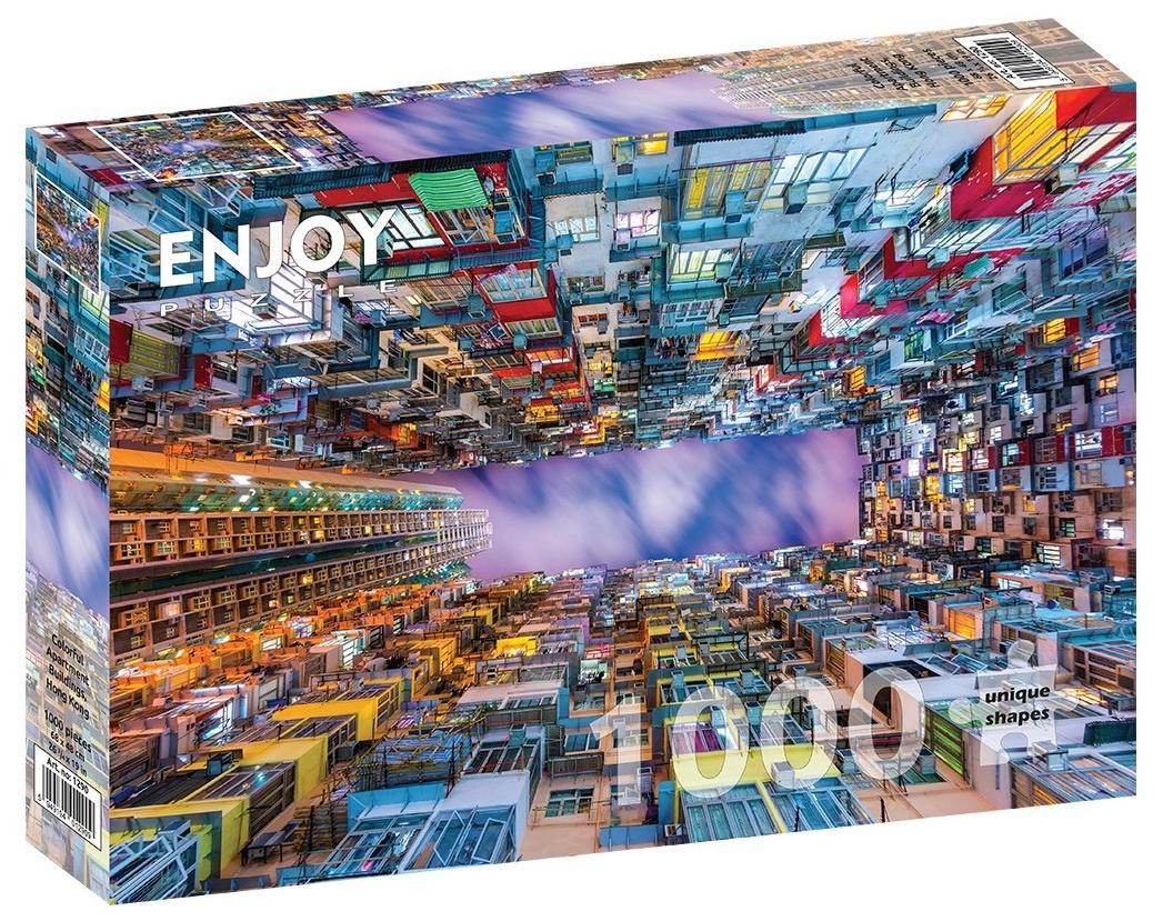 

Пазл Enjoy 1000 дет Красочный многоквартирный дом, Гонконг, EN1000