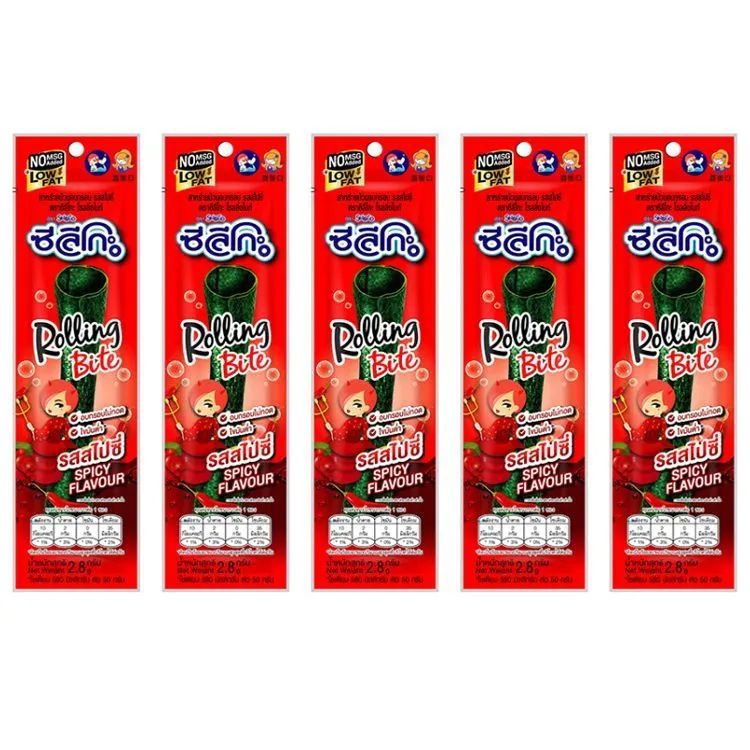 Морская капуста Seleco с острым вкусом, 5 шт по 2,8 г